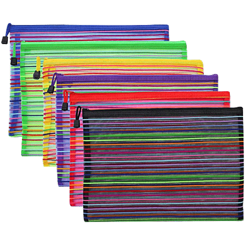 Creative Space Pencil Stationery Pouch With Zipper Lock For School Kids, Boys & Girls, 1 pc  School Accessories, Stationery, Zipper Pouch