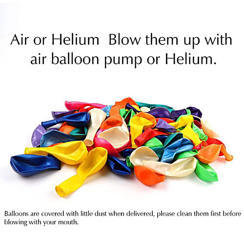Creative Space Multicolour Balloon, 50 pcs  Multicolour Balloons Air or Helium, For Birthday Party