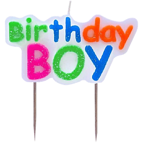 Creative Space Happy Birthday Boy Cake Candle For Party, 1 pc  Bittoo Celebrations, Happy Birthday Boy Cake Candle For Party