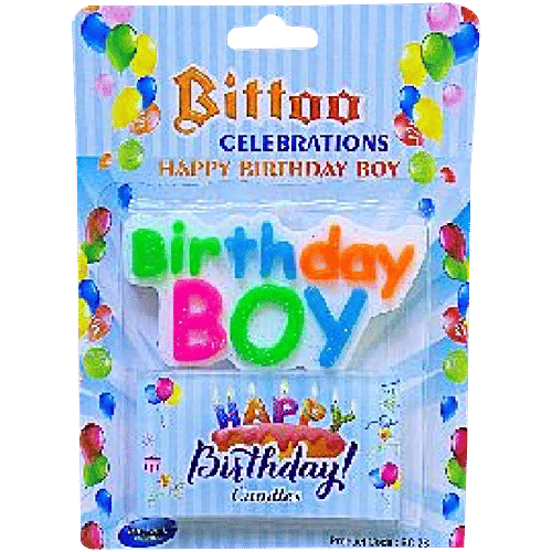 Creative Space Happy Birthday Boy Cake Candle For Party, 1 pc  Bittoo Celebrations, Happy Birthday Boy Cake Candle For Party