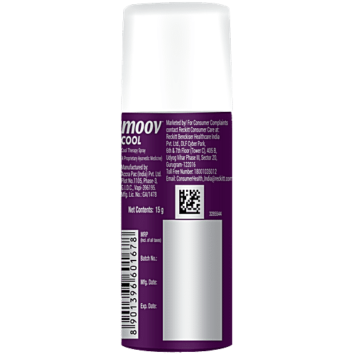 Moov Cool Spray, 15 g Cool therapy Spray, Sports Injuries, Sprains, Strains
