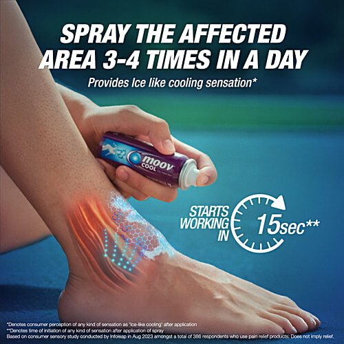 Moov Cool Spray, 15 g Cool therapy Spray, Sports Injuries, Sprains, Strains