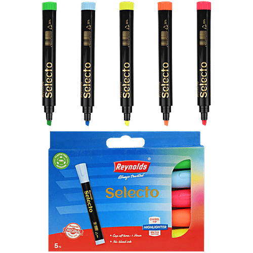 Buy Reynolds Selecto Highlighters Assorted Colours, Fluorescent Ink