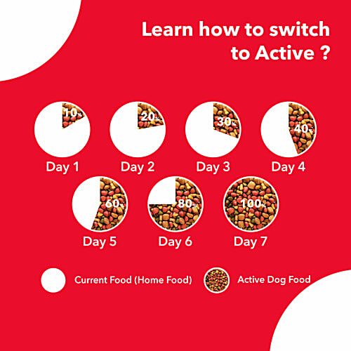 Active Dry Dog Food - With Chicken & Vegetables, Puppy, 3 kg (Buy 1 Get 1 Free)