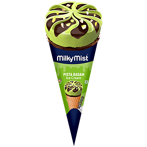 Milky Mist Pista Badam Ice Cream Cone, 90 ml