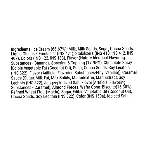 Milky Mist Banana Caramel Ice Cream Capella Cone, 90 ml