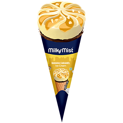 Milky Mist Banana Caramel Ice Cream Capella Cone, 90 ml