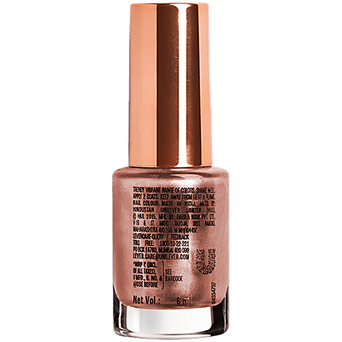 Lakme Ultimate Glam Chrome Nail Colour, 6 ml Copper