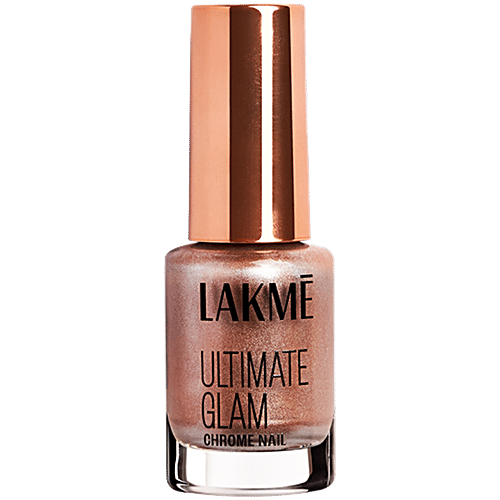 Lakme Ultimate Glam Chrome Nail Colour, 6 ml Copper