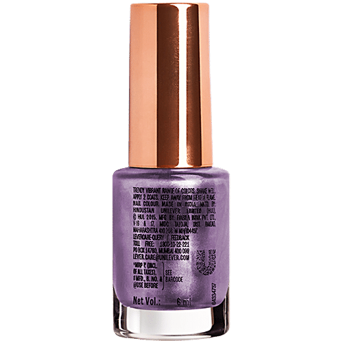 Lakme Ultimate Glam Chrome Nail Colour, 6 ml Magenta 