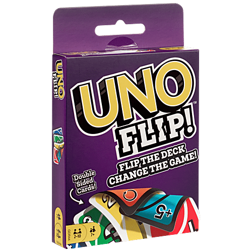 Mattel Games Uno Flip Side Card Game, 1 pc  Exciting New Twists
 Double-Sided Deck
 Special FLIP Card