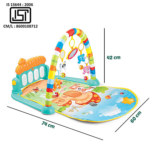 Wembley Baby Play Gym & Mat - For Babies, With Hanging Toys, Rattles, Lights & Musical Keyboard, Piano, 1 pc  Infant New Born Baby Gifts