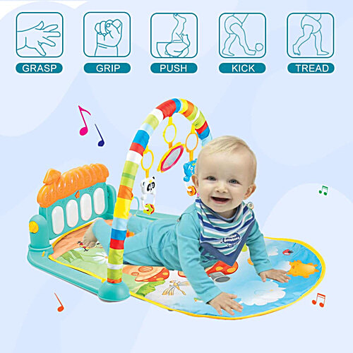 Wembley Baby Play Gym & Mat - For Babies, With Hanging Toys, Rattles, Lights & Musical Keyboard, Piano, 1 pc  Infant New Born Baby Gifts