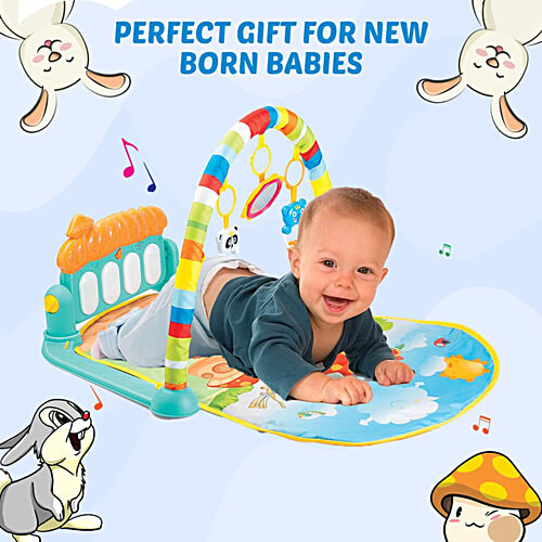 Wembley Baby Play Gym & Mat - For Babies, With Hanging Toys, Rattles, Lights & Musical Keyboard, Piano, 1 pc  Infant New Born Baby Gifts