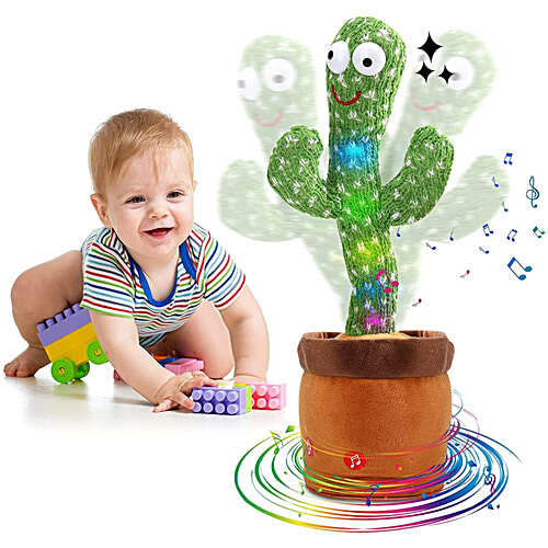 Wembley Dancing/Talking Cactus - For Kids, Wriggle & Singing, Recording Repeat Words,Green, 1 pc  Wriggle & Singing
 Recording Repeat Words
 Glowing