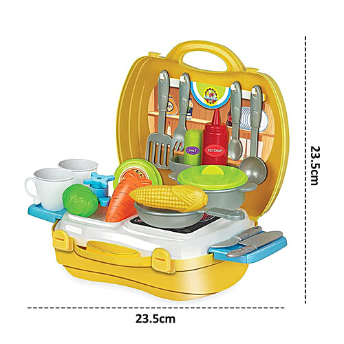 Wembley Household Kitchen Set - For Kids, Role Play Toys, 1 pc (27 pcs) Portable Storage Box
 Mini Kitchen Playset