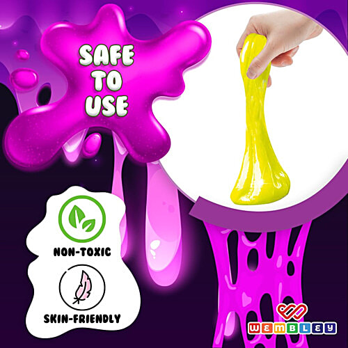 Wembley Glow In The Dark Slime Kit - With Activator, Science Experiment, Satisfying Gadgets, 1 pc  Neon Slime Maker Non-Toxic BIS Approved