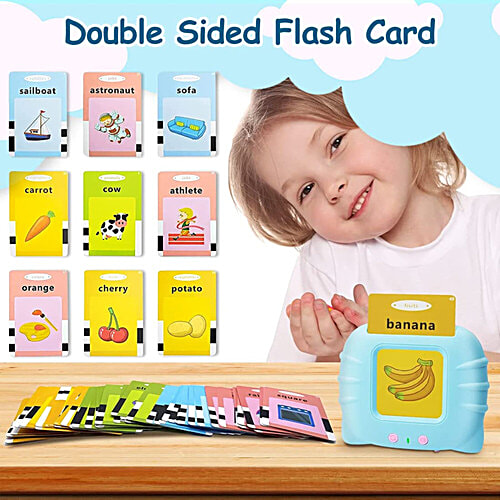 Wembley Talking Flash Cards - Educational Learning Toys, For Kids, Early Talking English Words, Learning Machine, Blue, 1 pc (112 Cards) Talking Flash Cards
 Educational Learning Toys
 Early Talking English Words