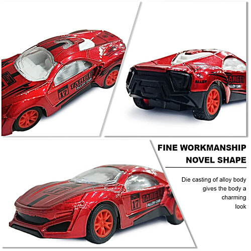 Wembley 1:64 Free Wheel + Pull Back Metal Die Cast Metal X Racers Toy Car - High-Speed Unbreakable Diecast Metal, Assorted Colours, 3 pcs  High-Speed
 Unbreakable Diecast Metal