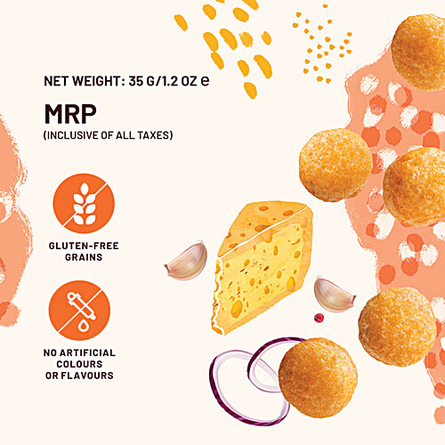 Mille Cheese Balls - Made With Millets, Baked, 35 g  Not Fried, No Preservatives