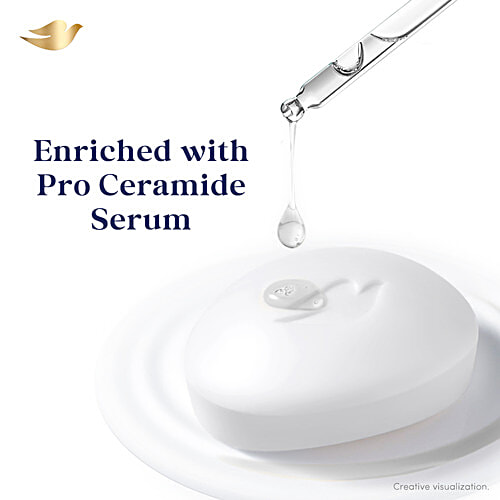 Dove Sensitive Care Pro-Ceramide Serum Bar, 125 g (Pack of 3) Hypoallergenic Formula, No Dyes, Dermatologically Tested
