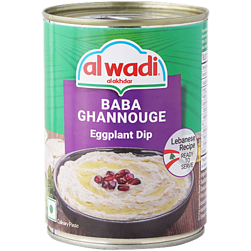Al Wadi Baba Ghannouge, 385 g  Authentic Lebanese Recipe
 Roasted Eggplant Dip
