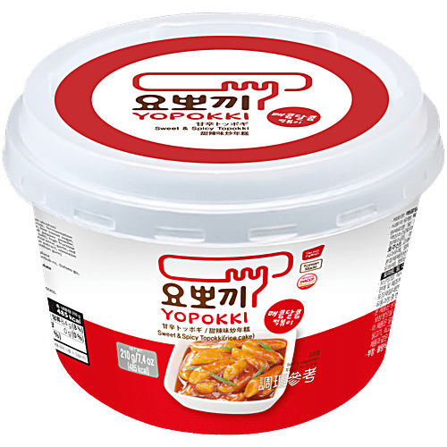 Yopokki Sweet & Spicy Topokki Rice Cake, 210 g