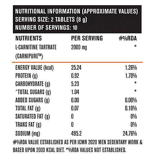 Fast&Up Lean Body Weight Loss Supplement Tablets For Faster Fat Burn, Orange, 20 pcs  Promotes Fat Burning, Supports Healthy Weight Management, Drop Fizz Drink