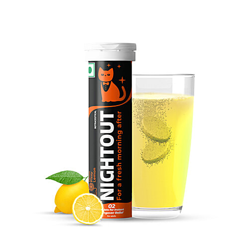 Fast&Up Nightout Hangover Relief Tablets, 10 pcs  Hangover Free Morning, Promotes Hydration, Promotes Energy & Focus, Helps Prevent Headache & Fatigue