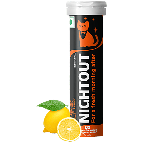 Fast&Up Nightout Hangover Relief Tablets, 10 pcs  Hangover Free Morning, Promotes Hydration, Promotes Energy & Focus, Helps Prevent Headache & Fatigue