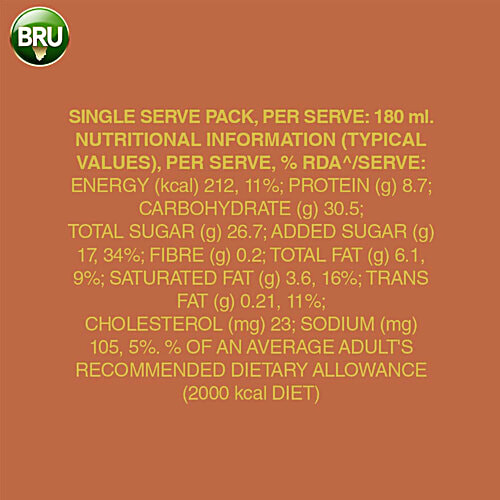 BRU Caramel Cold Coffee, 230 ml Flavoured Milk With Coffee, Smooth