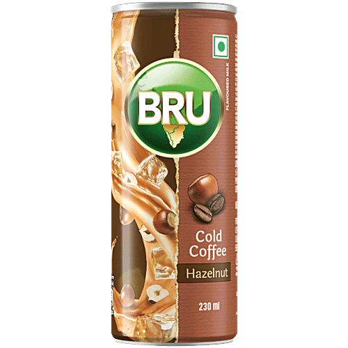BRU Hazelnut Cold Coffee, 230 ml  Flavoured Milk With Coffee, Smooth