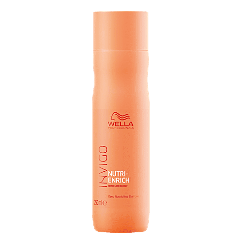 Wella Professionals Invigo Nutri Enrich Deep Nourishing Hair Shampoo, 250 ml  For Dry And Damaged Hair