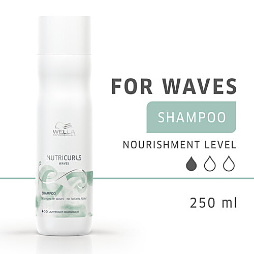 Wella Professionals Nutricurls Shampoo - For Waves, Sulphate Free, 250 ml
