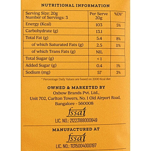 Dobra Smoky Barbeque Tapioca Crisps, 60 g Delightfully crunchy
Smoky Barbecue Flavour