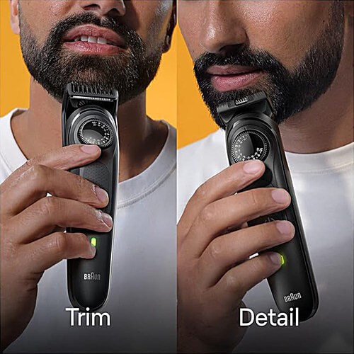 Braun Beard Trimmer - Series 5, BT5410, Space Grey, 1 pc  Lifetime Sharp Blades, 39 Length Settings, Advanced German Engineering, 100-min Runtime