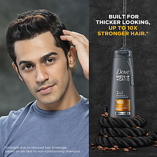 Dove Men+Care Thick & Strong 2 In1 Shampoo + Conditioner, 650 ml  