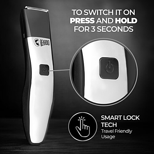 Beardo Chrome Beast Multipurpose Trimmer Set For Men With 40 Length Settings, 6 Attachments, Dock, & 90 Min Runtime, 1 pc  All In 1 Beard, Hair, Body, Precision, Ear, Nose Trimmer