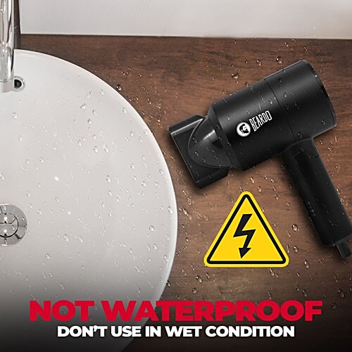 Beardo BEARDO Styling Gun Hair Dryer with 3 Heat Settings & Cool Flow (Thermo-Protect Technology, Black), 1 Unit 3 Heat 2 Speed Setting, Hair Dryer For Men, Travel Friendly