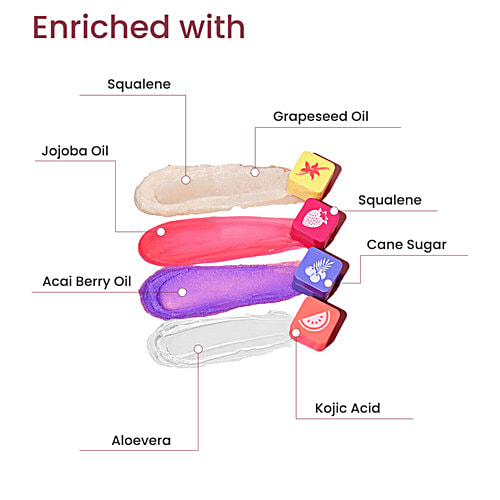 Earth Rhythm Earth Rhythm Lippie Stack, 16 g (4 N x 4 g each) Lip Scrub, Lip Mask, Lip Balm, Lip Serum
