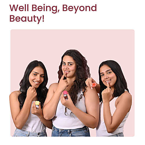 Earth Rhythm Earth Rhythm Lippie Stack, 16 g (4 N x 4 g each) Lip Scrub, Lip Mask, Lip Balm, Lip Serum