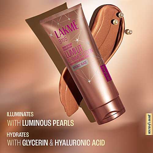 Lakme Lumi Lit Shimmer Lotion, 100 ml Bronze Blaze