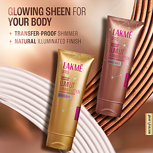 Lakme Lumi Lit Shimmer Lotion, 100 ml Bronze Blaze