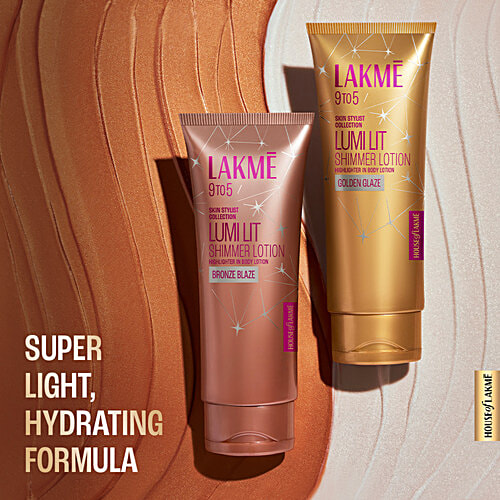 Lakme Lumi Lit Shimmer Lotion, 100 ml Bronze Blaze
