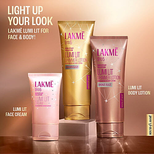 Lakme Lumi Lit Shimmer Lotion, 100 ml Bronze Blaze