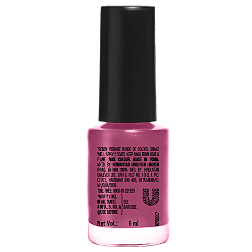 Lakme True Wear Color Crush Nail Polish, 6 ml Shade 47 Long Lasting & Vibrant Nail Paint