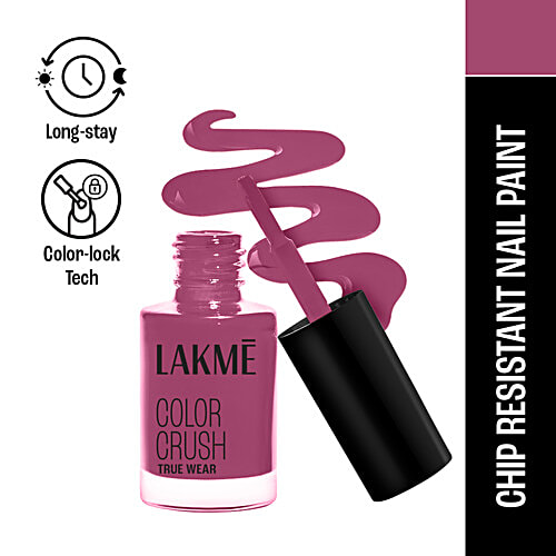 Lakme True Wear Color Crush Nail Polish, 6 ml Shade 47 Long Lasting & Vibrant Nail Paint