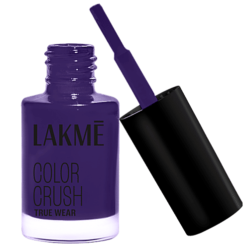 Lakme True Wear Colour Crush Nail Polish, Long Lasting & Vibrant Nail Paint, 6 ml 65 Shade Chip Resistant Nail Paint, Colour Lock Tech, Long Stay