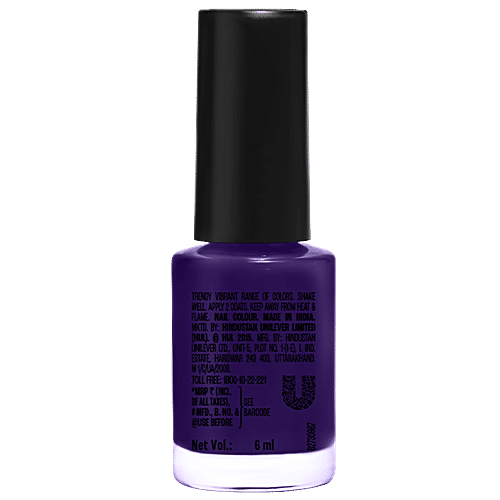 Lakme True Wear Colour Crush Nail Polish, Long Lasting & Vibrant Nail Paint, 6 ml 65 Shade Chip Resistant Nail Paint, Colour Lock Tech, Long Stay