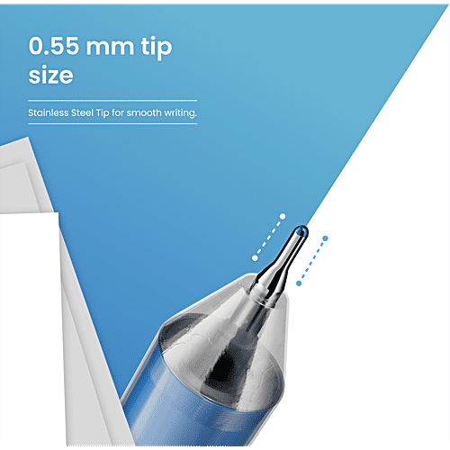 Linc Ocean Gel Pens - 0.55 mm Tip, Blue Ink, 10 pcs  Smooth Writing
 Comfortable Grip